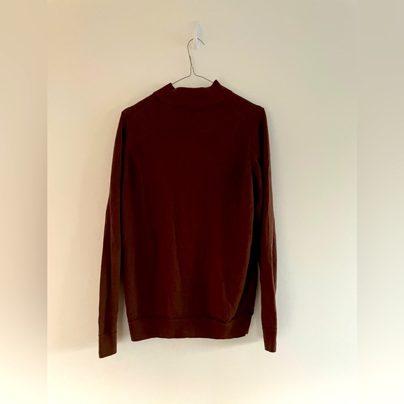MUJI 100% Wool Light Mockneck Sweater. Size Large. Like New - Picture 2 of 2